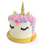 Molde de silicona NY Cake 3D con cuerno, orejas y ojos de unicornio