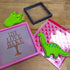 KM Stencil Holder Pink 5.5'