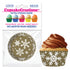 Gold Snowflake Cupcake Liner