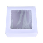 White Window Cake Boxes - 4x4x4