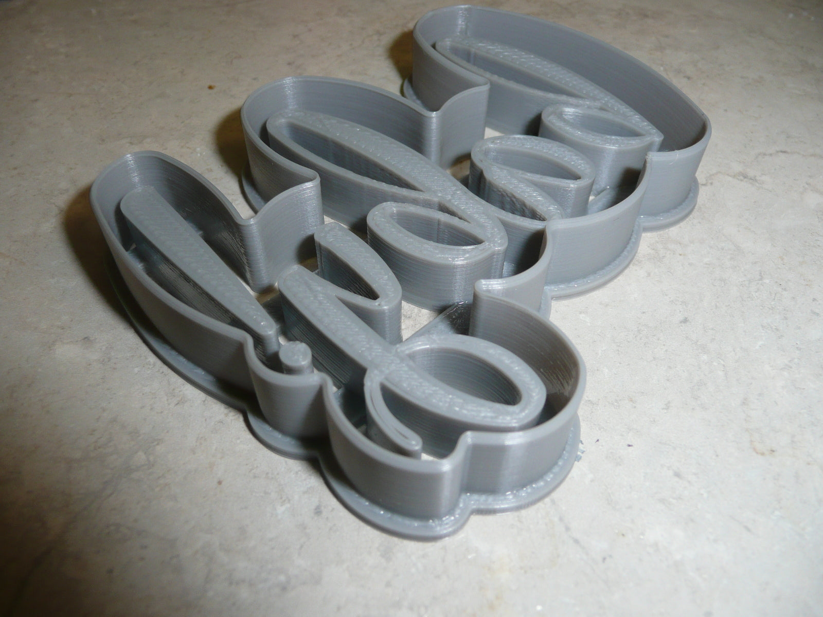 YNG 'Baby!' Word Fondant Cutter