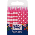 Velas con Patrón de Rayas y Puntos - Todos los Colores