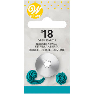 Boquilla de estrella abierta Wilton 18
