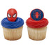 Anillos para cupcakes de Spider Man Araña y Máscara
