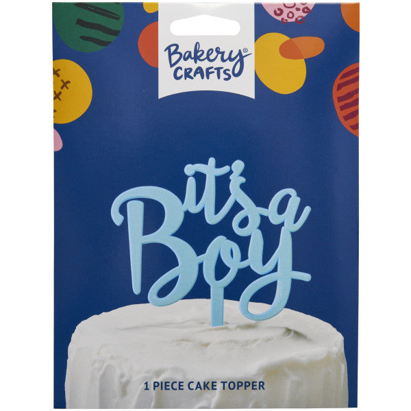 Portavelas/Decoración para tarta "Es un Niño" Azul