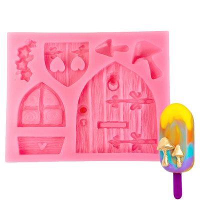 Molde de silicona NYC Puertas y Ventanas Medievales - 5 cavidades