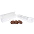 Caja #29 - Cajas blancas de mentas con ventana de 7 3/4 x 1 5/8 x 1 5/8
