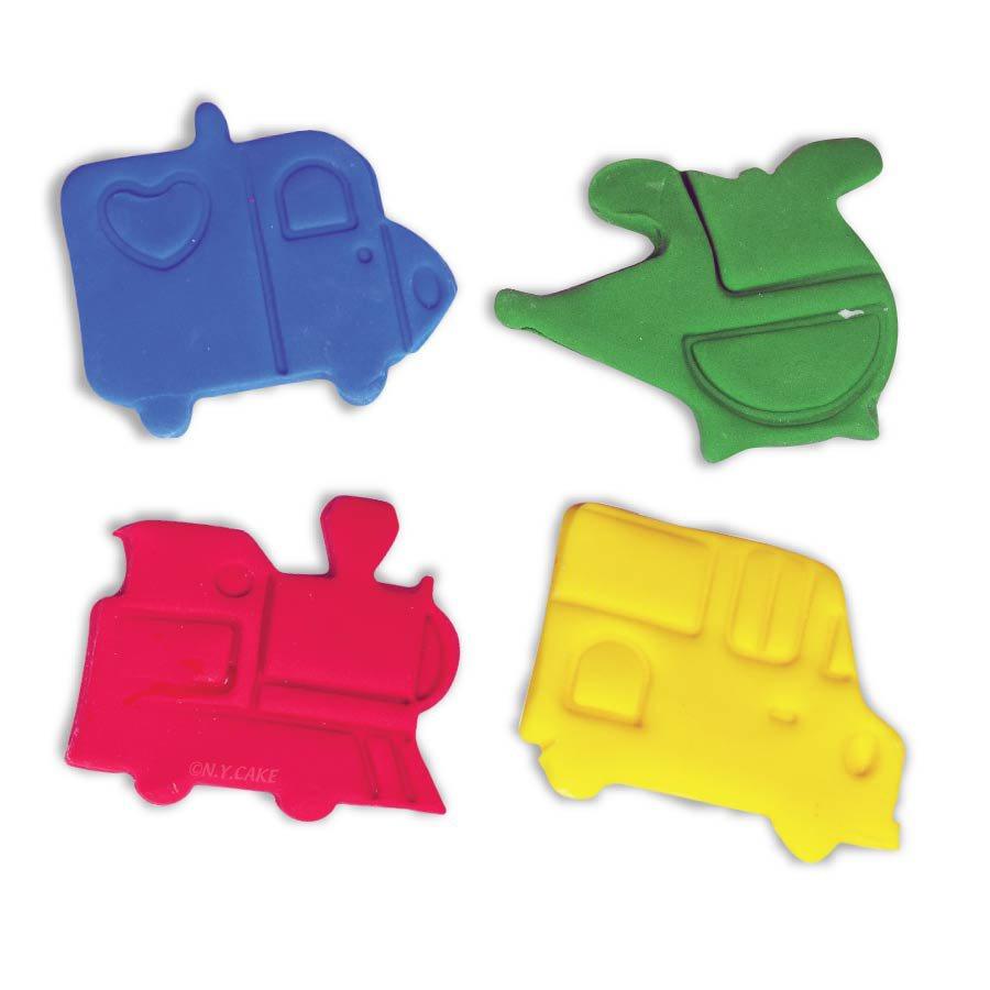 Traffic Transport Fondant & Pie Cutter Set