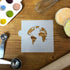 Plantilla de galletas de mapa mundial