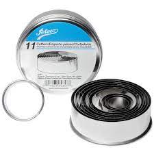 Ateco 11pc Plain Round Cutter Set