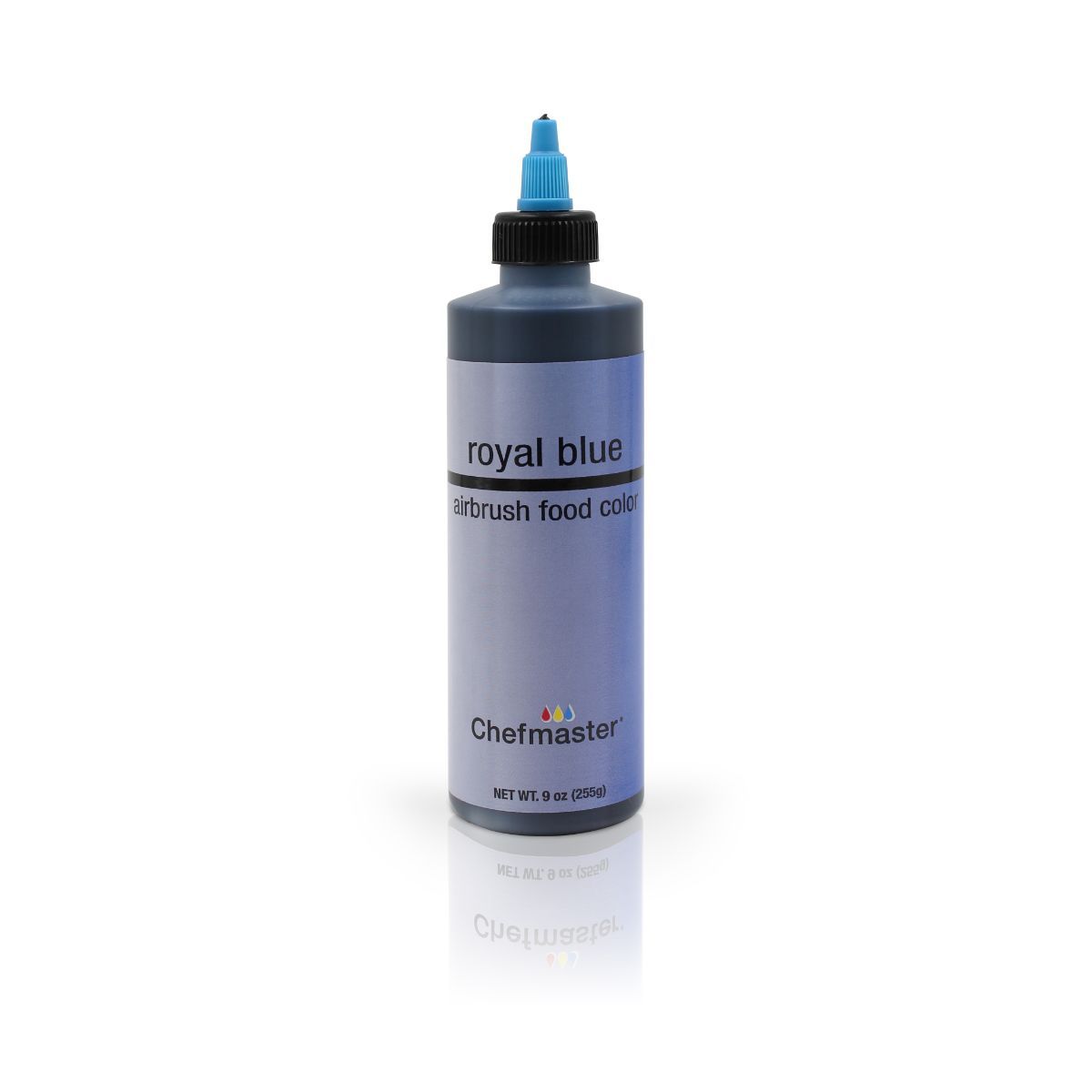 Chefmaster Airbrush Colors 2oz set featuring vibrant, colorful paints for airbrushing art projects and cake decorating.