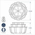 Juego de 3 moldes bundt escalonados Nordic Ware