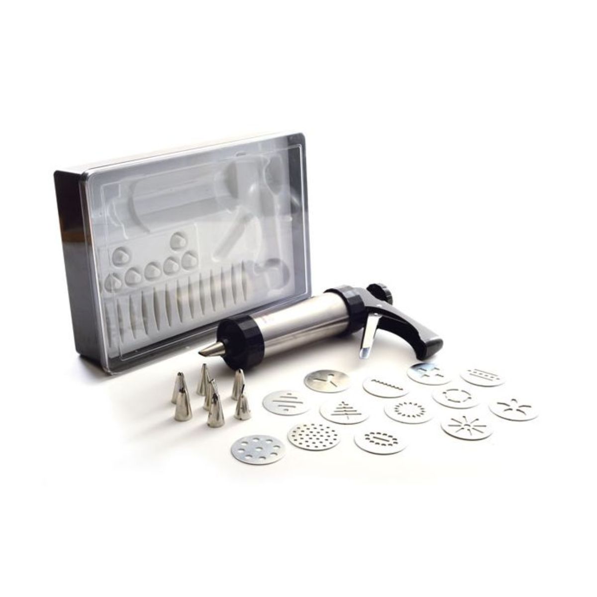Norpro Stainless Steel Cookie/Icing Press With Case
