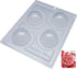 Molde de Chocolate Hemisferio de 60mm 3 piezas