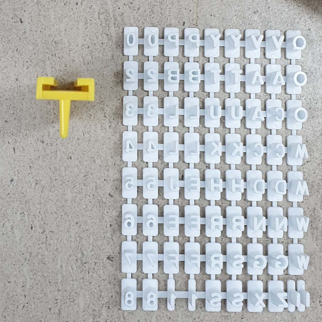 Mini Letter Set 72 Pieces