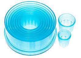 Ateco 9pc Fluted Round Cutter Set