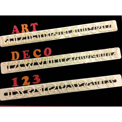 FMM Art Deco Alphabet & Number Set