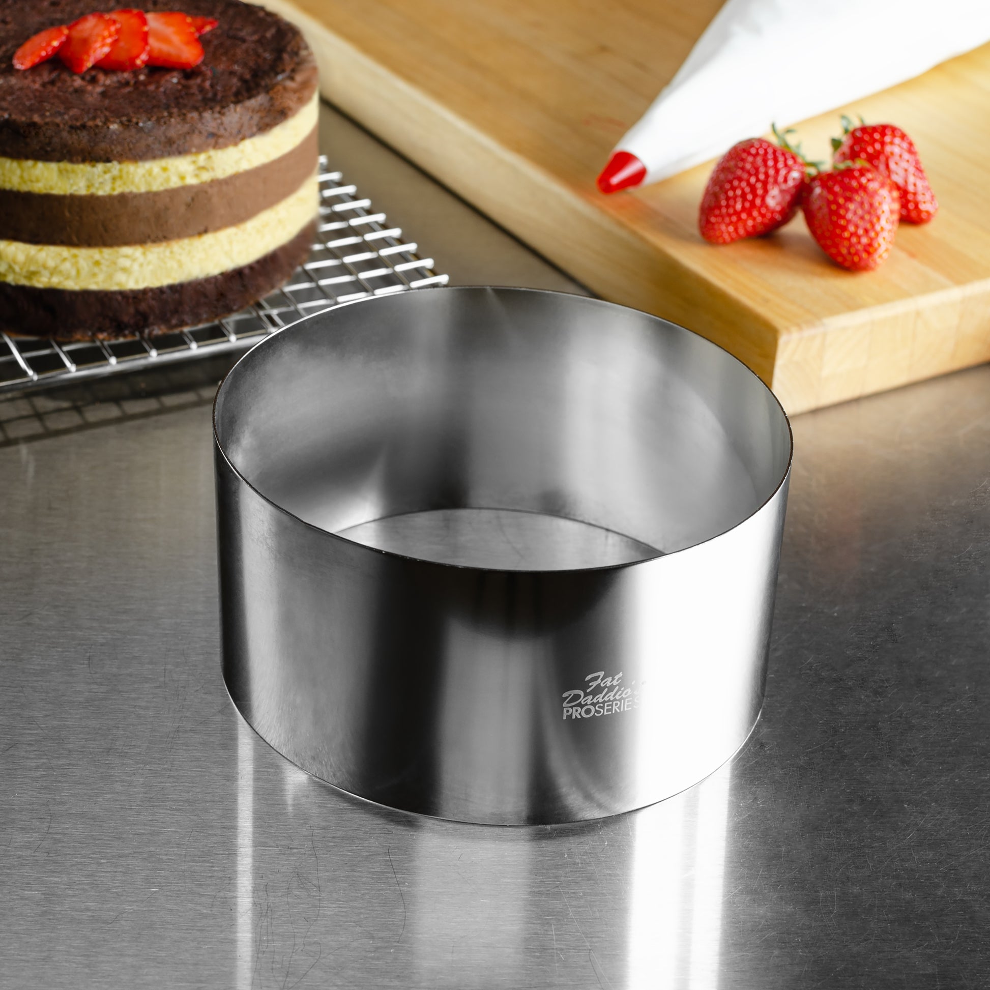 Stainless Steel Baking Rings 3" Tall