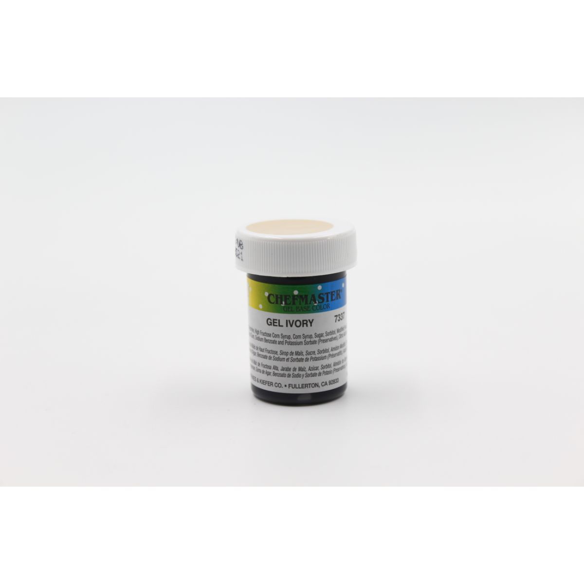 Chefmaster Gel Base 1oz in various colors, showcasing vibrant gel base colors for cakes and desserts.