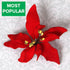 Poinsettia Gumpaste Flower Red #98 or White #96