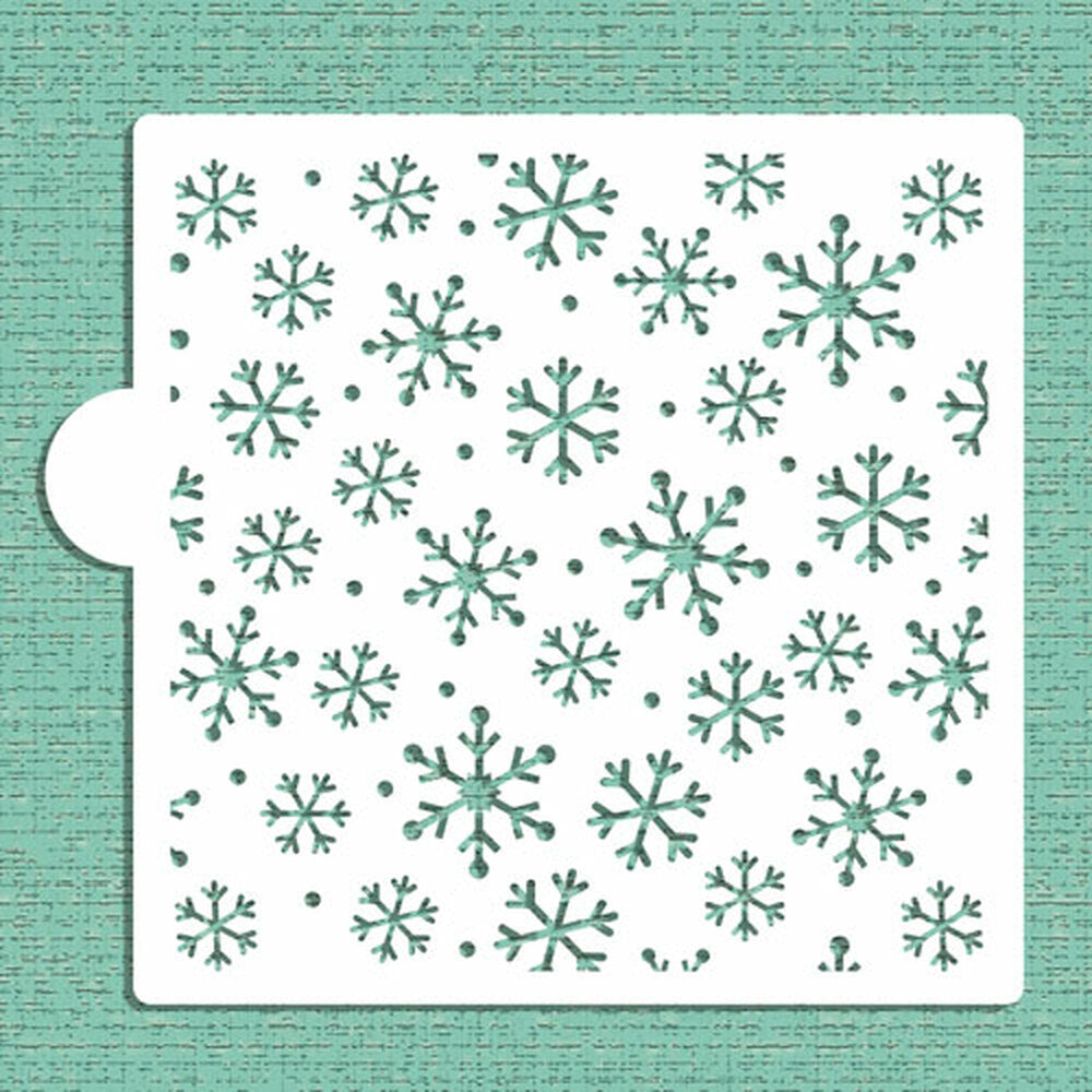 Snowflakes Cake Stencil