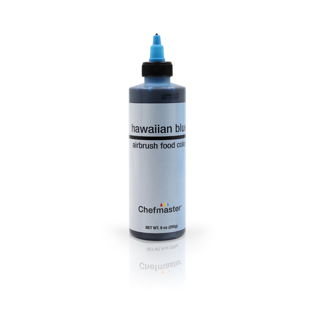 Chefmaster Airbrush Colors 2oz set featuring vibrant food-safe colors for detailed cake and pastry decorating.