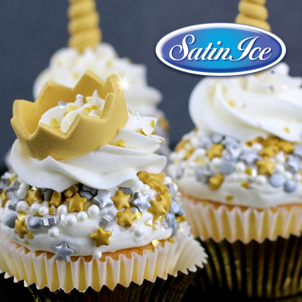 Satin Ice Gold Shimmer Fondant — 4oz or 1lb - Bake Supply Plus