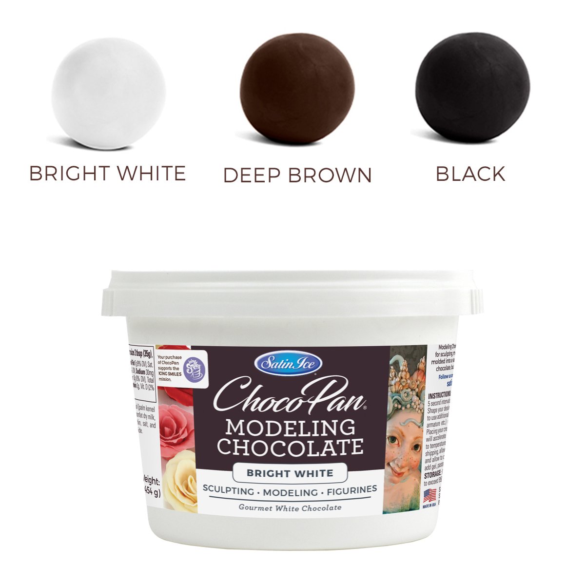 ChocoPan Modeling Chocolate — White & Brown