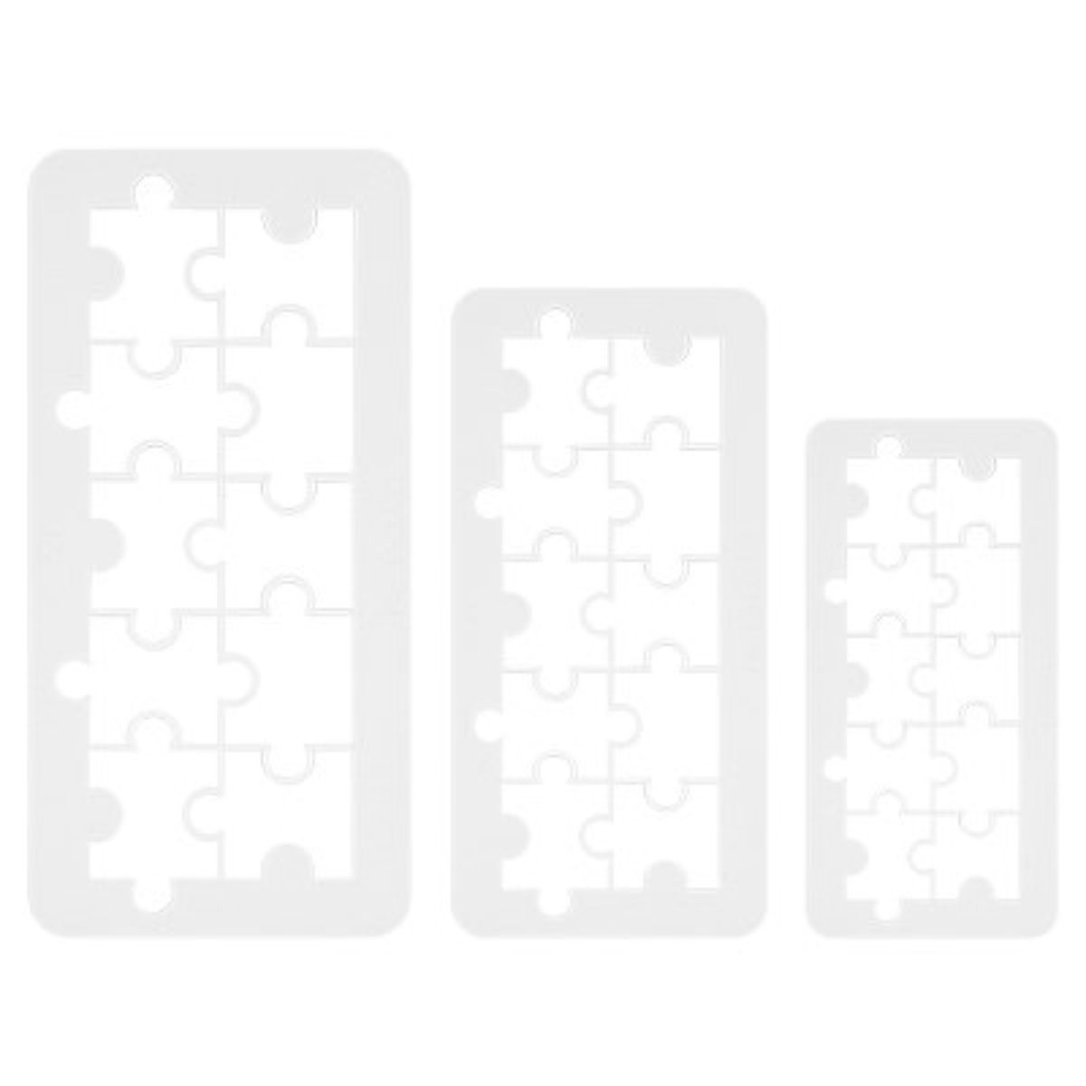 PME Cortadores Geométricos Multicorte Puzzle, Set de 3