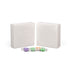 Caja n.° 37 - Cajas blancas para dulces y caramelos de 5 9/16 x 5 9/16 x 1 3/4 - 1 libra
