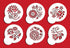 Crewel Flower Set Cookie Stencil