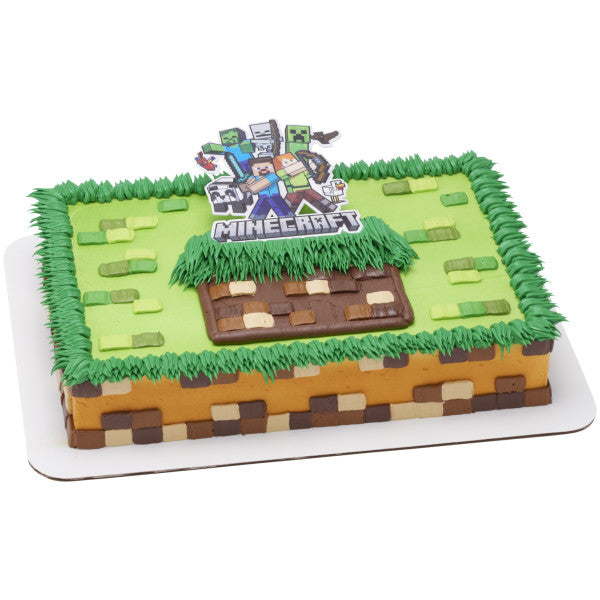 Decoración para tarta de Minecraft Layon