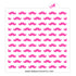 Mustache Pattern Cookie Stencil