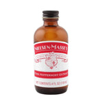 Nielsen-Massey Pure Peppermint Extract in 2 oz and 4 oz bottles, clear liquid extract for baking and flavoring.