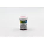 Chefmaster Gel Base 1oz in vibrant colors, showing a jar of gel color with a colorful palette and tools for cake decorating.