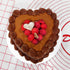 Fat Daddio's heart-shaped cake pan for baking, non-stick novelty cake pan with detailed heart design for special occasions.