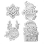 Juego de cortadores de Navidad de NY Cake - Juego de 4