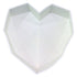 Molde de Silicona con Forma de Corazón de Diamante Grande NY Cake de 17,78 cm