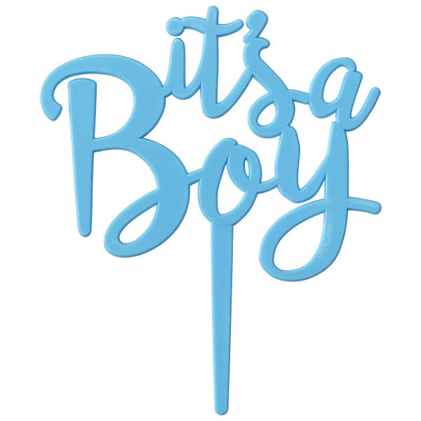 Its a Boy Candle Holder/Topper Blue