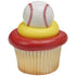 3D Baseball Cupcake Rings