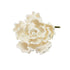 White Ruffled Petal Flower 4" #66