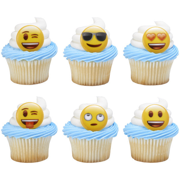 Emoji Assortment Cupcake Rings