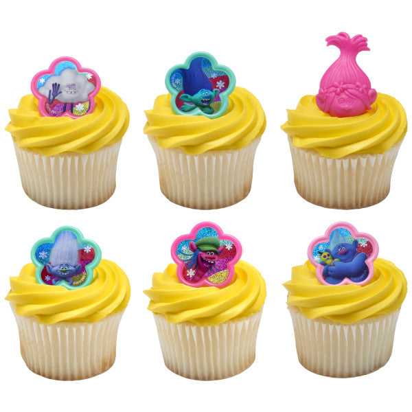 Dreamworks Trolls Hugs Cupcake Rings