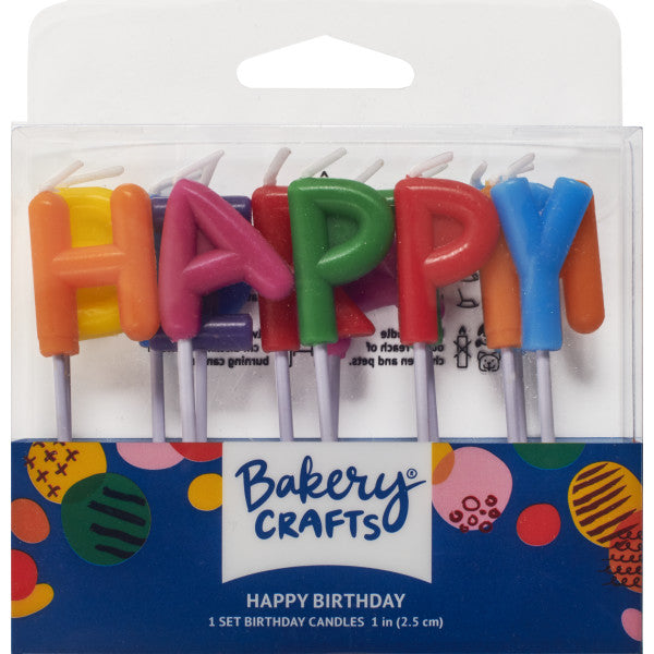 Happy Birthday Letters Specialty Candle