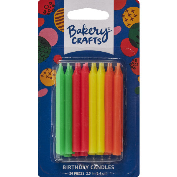 Bakery Crafts Small Neon Candles