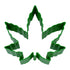 R&M Cookie Cutter Marijuana Leaf Green 4"