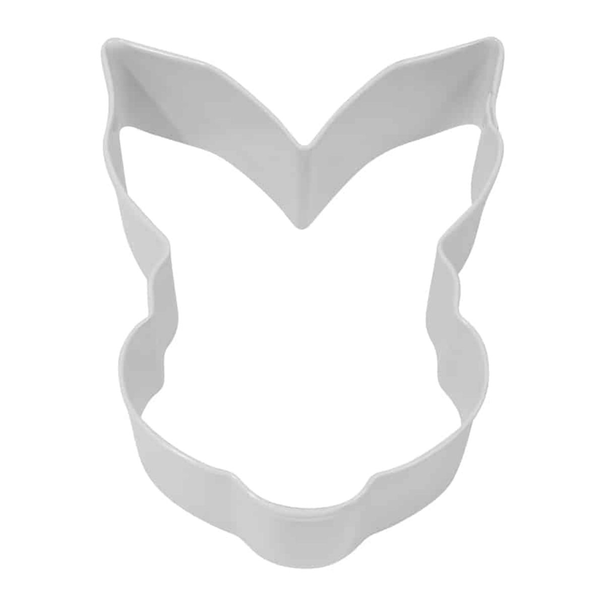 R&M Cookie Cutter Bunny Face White 3.5"