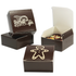13BR - 2 1/2 x 2 1/2 x 1 1/8 Brown Small Favor Boxes