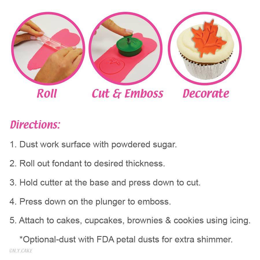 Easter Plunger Fondant & Pie Cutter - Set of 4 NY Cake Fondant Cutter - Bake Supply Plus