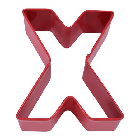 R&M Cookie Cutter Letter X 2.75" Red